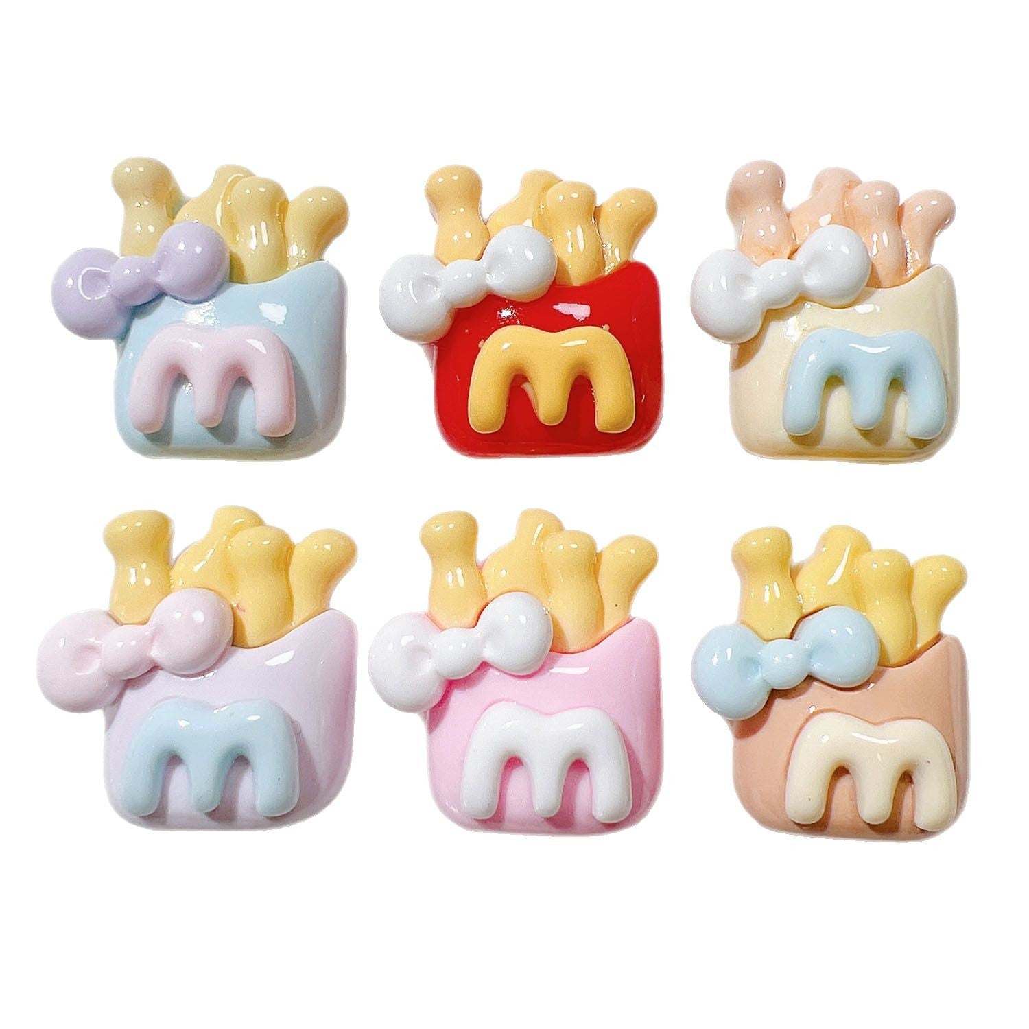 Wholesale 20pcs resin accessories diy handmade material shoe flower cream glue stationery